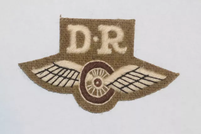 Ww2 Pattern British Army Despatch Rider Qualification Badge Winged Dr Later Type