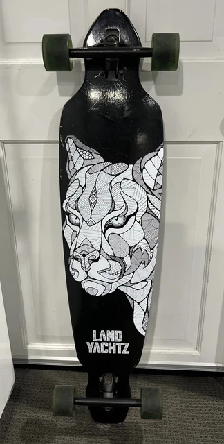 Landyachtz Cougar Battle Axe 40" Complete Longboard Bear Trucks Hawgs Wheels Landyachtz Cougar Battle Axe 40" Complete Longboard Bear Trucks Hawgs Wheels
