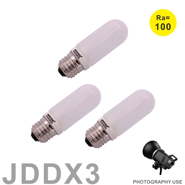 3 pcs JDD Lamp Photo Studio Strobe Flash Modeling Light Bulb 110V 150W E26