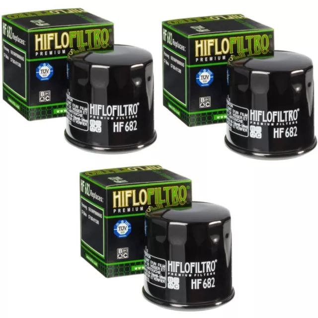 3x Ölfilter Oil Filter Hiflo HF682 für Triton Reactor 450R CF Moto Everest500