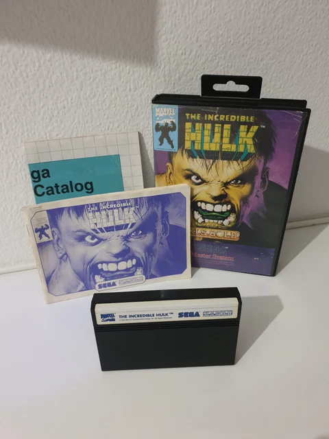 RARE SEGA MASTER System The Incredible Hulk Complete PAL £174.99 ...