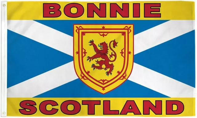 Bonnie Scotland Flag 3x5 ft Cross of Saint Andrew Saltire Scottish UK Lion Bonny