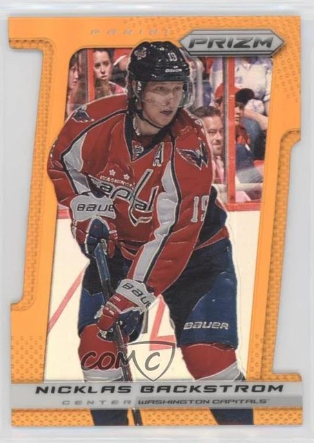2013-14 Panini Prizm Orange Die-Cut Prizm /50 Nicklas Backstrom #104