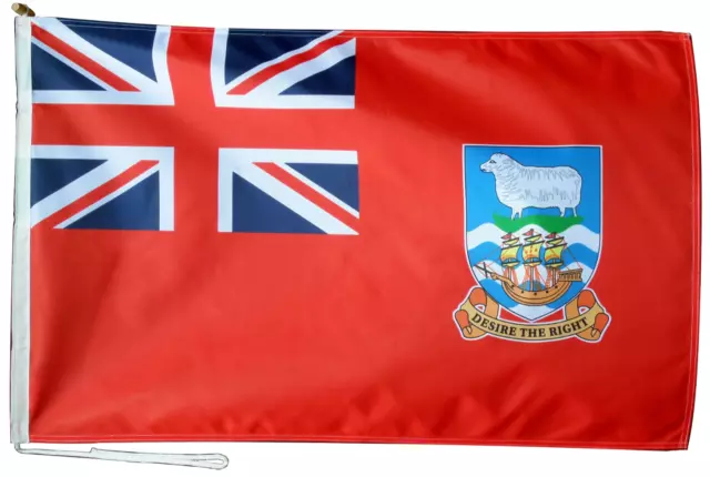 Falkland Islands Red Ensign Flag 3'x2' With Rope and Toggle - ONE ONLY