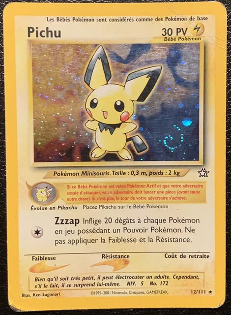 Carte Pokémon Pichu 12/111 Wizards Neo Genesis FR