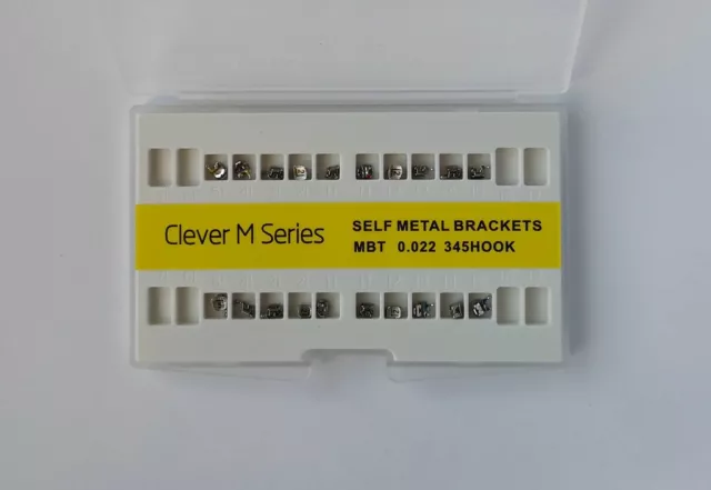 Dental Metall Selbstligierende Brackets,self-ligating,MBT/ROTH,022/018,hook345CE 2