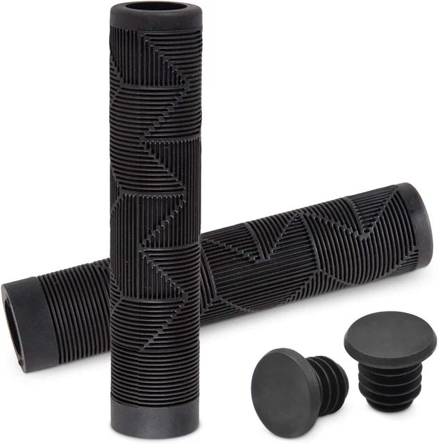 MTB BMX Scooter Grips - Handlebar Bicycle Grips for Flat Straight Bars L