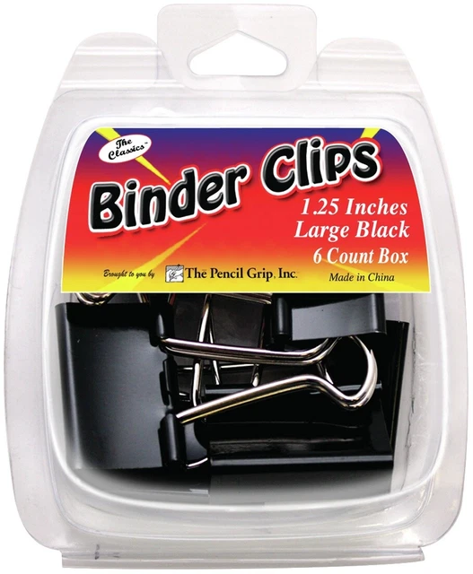 Clips de aglutinante 1,25" 6/paquete-TPG398