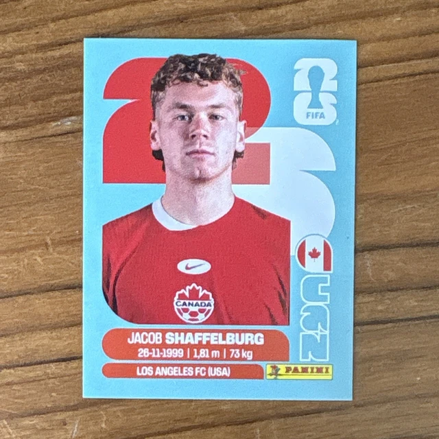 PANINI FIFA WORLD Cup 2026 Sticker Jacob Shaffelburg CAN 14 Portrait 1 panini-fifa-world-cup-2026-sticker-jacob-shaffelburg-can-14-portrait-1