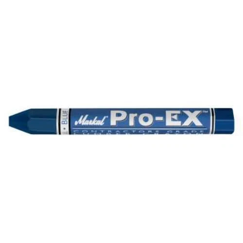Markal Pro-Ex Lumber Crayon, 1/2 in X 4-5/8 in, Blue - 12 BOX (434-80385)