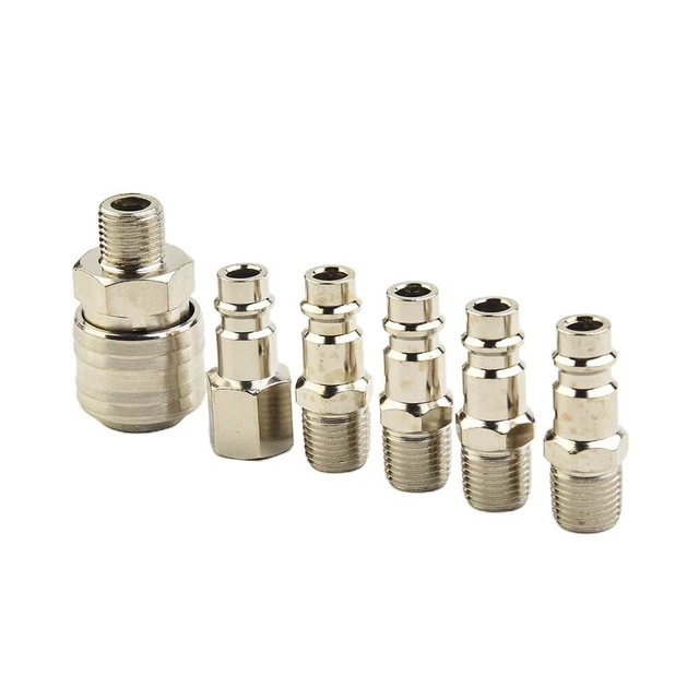6 * Air Line Hose Compressor Connectors Fittings Quick Release 1/4 BSP Adapter