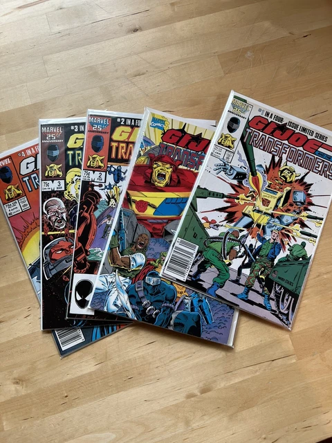 GI JOE AND THE TRANSFORMERS #1 2 3 4 FULL SET MARVEL 1987 comic TPB Lot Of 5