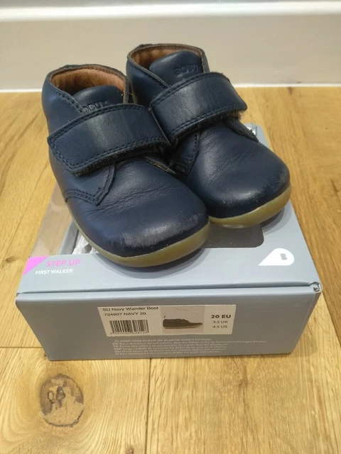 BOBUX WANDER Boot Size 20 UK 3.5 Navy used 9.50 PicClick UK