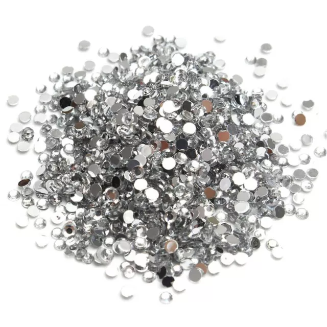 1440pcs Crystal AB Rhinestones FlatBack Glitter Diamond Gems 3D Nail Art  Decor