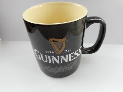 COLLECTABLE BLACK GUINNESS Harp Mug With Image Of 'Arth Guinnefs ...