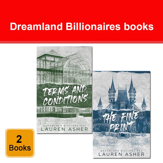 LAUREN ASHER DREAMLAND Billionaires Series 2 Books Collection Set NEW