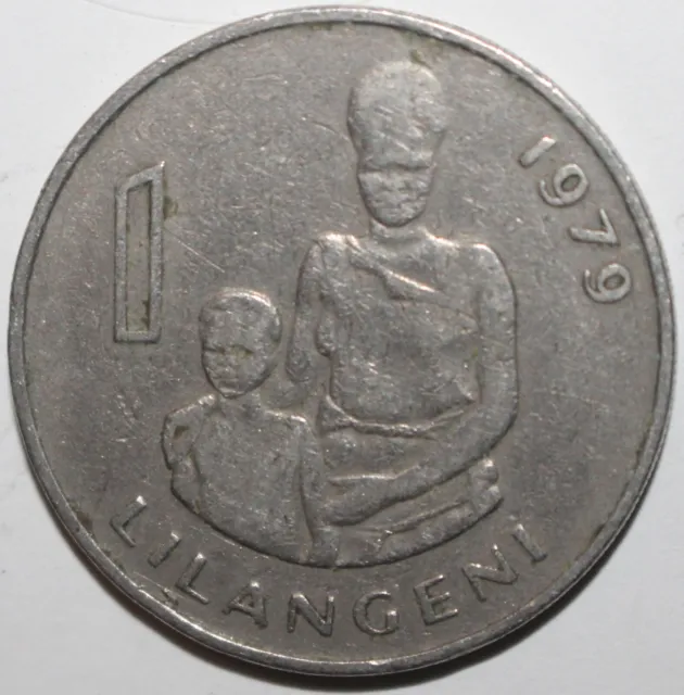 Swaziland 1 Lilangeni Coin 1979 KM# 13 Eswatini Africa Sobhuza II One