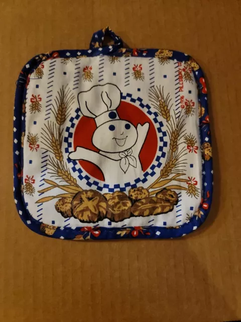 Pillsbury Doughboy Poppin'Fresh Wheat Pot Holder 1996 New