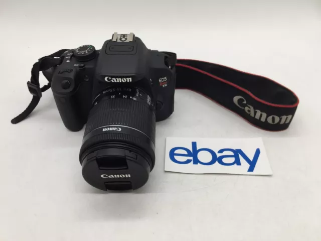 Canon Black Eos Rebel T5i DS126431 18 MP 1080p 3.0" Digital SLR Camera FREE S/H