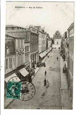 CPA- Carte Postale France-Epernay- Rue de Châlons -1908 VM19909