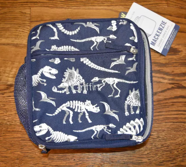 Pottery Barn Kids Mackenzie Dino Bones Glow-in-the-Dark Lunch Box Griffin Mono