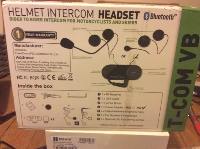 Helmet Intercom Headset Bluetooth T-COM VB