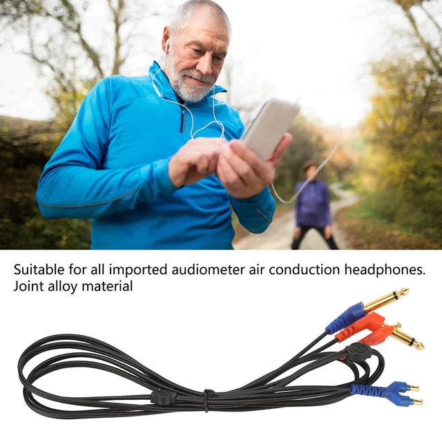 Audiometer Headset Cable Audiometer Headset Wire Universal Clear Sound