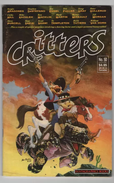 Critters #50 Fantagraphics 1990 Final Issue Usagi Yojimbo 1st App Johnny Depp