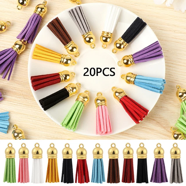 Accesorios para Colgante Tazas de Cuero Colgante Borla Crear Llavero
