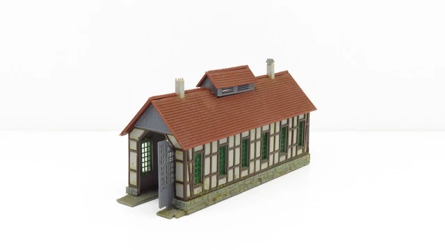 Maquette HO Cropsy – Remise à Locomotives En Bois, Montée, échelle 1/87e