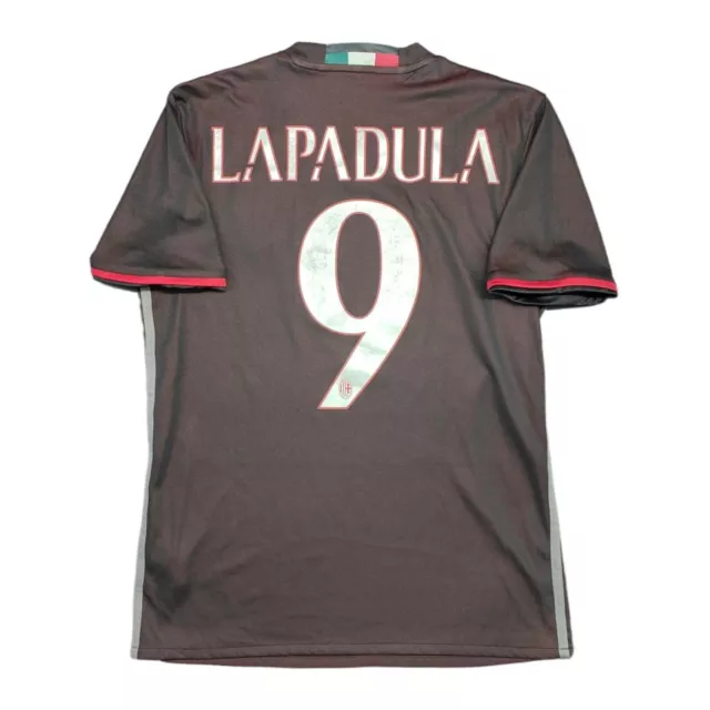 MAGLIA ac milan adidas lapadula perù 2016-17 CALCIO SHIRT JERSEY CAMISETA FUTBOL