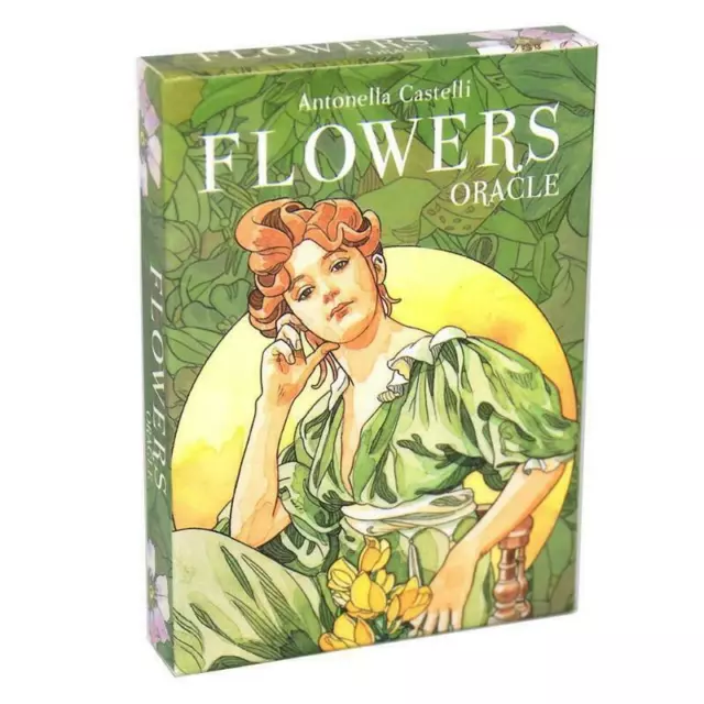 Flowers Oracle Card 38 Cards Deck Tarot Full English Family Party Board Game