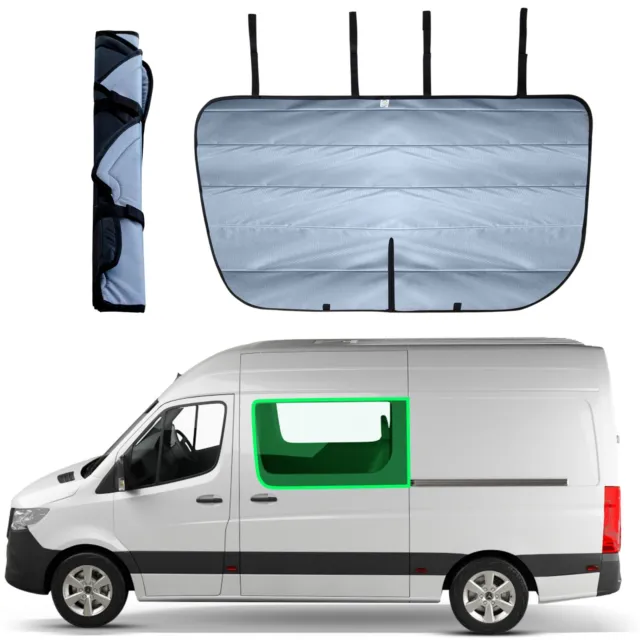 Insulated Magnetic sliding door window cover for Mercedes Sprinter All Models