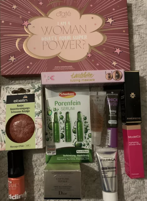 Kosmetikpaket, 11 Teile, Dior, Ciate, Tarte und mehr