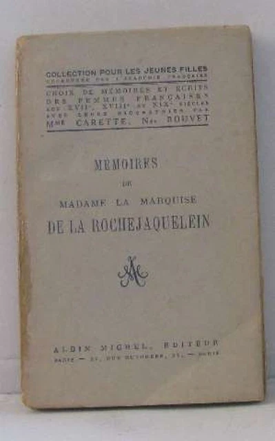 Memoires de madame la marquise de la Rochejaquelein