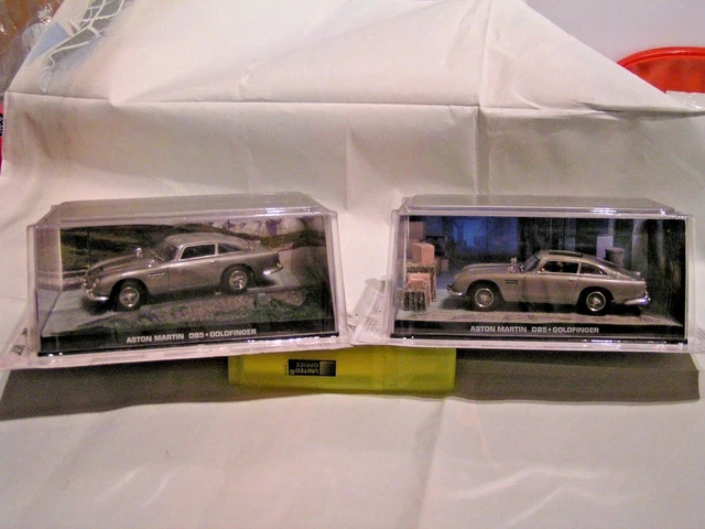 Uh 1/43 Lot Vehicules  James Bond 007 = Aston Martin Db5 + Db5 Siege Ejecte