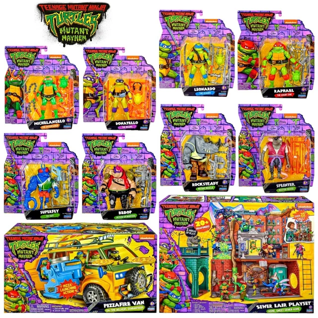 TMNT Teenage Mutant Ninja Turtles Mutant Mayhem Collectible Action Figures Sets