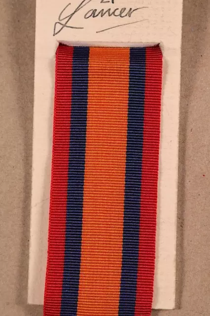 1 Mtr QSA QUEENS SOUTH AFRICA MEDAL RIBBON BOER WAR CAMPAIGN