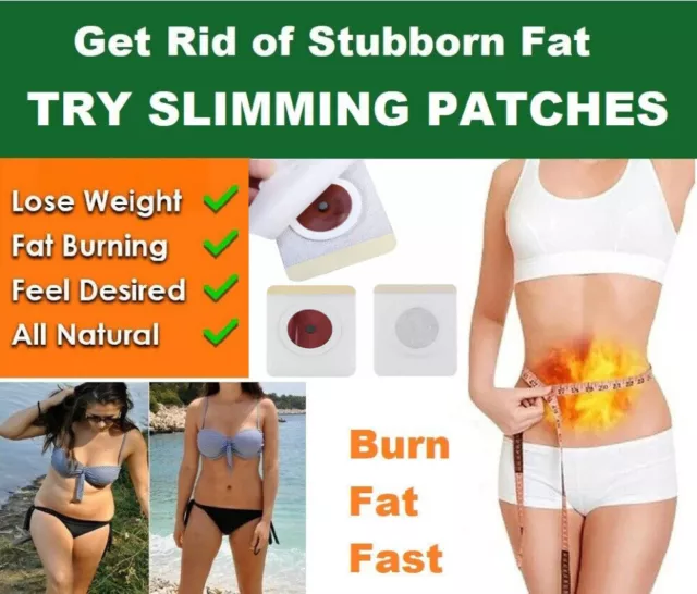 60/120 Pcs Slimming Patch Belly Button Patch Fat Burning Weight Loss Plaster UK
