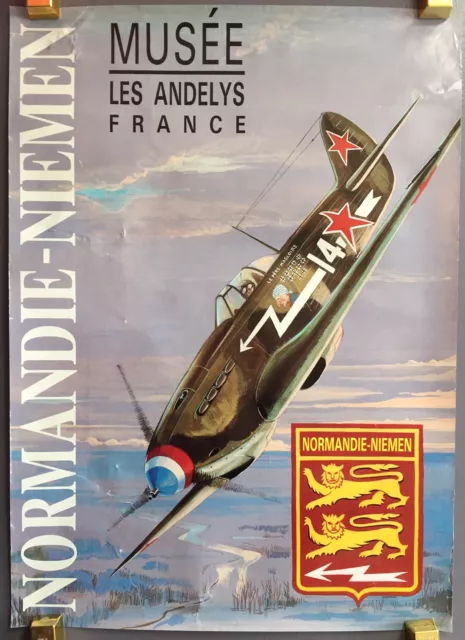 Affiche Originale Normandie Niemen du musée Les Andelys (Af/12)