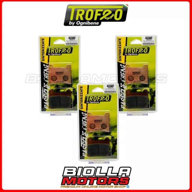 KIT PASTIGLIE FRENO TROFEO YAMAHA XJ F 900 1987 ANTERIORE + POSTERIORE 2x4302070