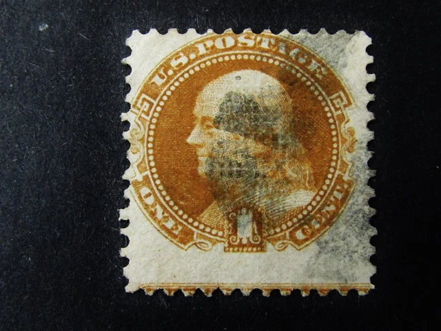 nystamps US Stamp # 112 Used Paid $250 bottom Imprint Rare    Y26x1928