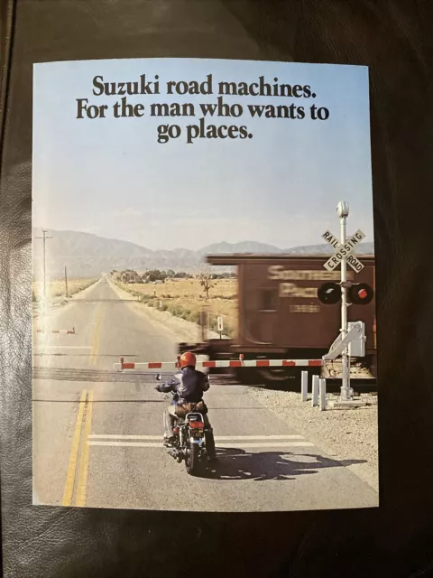 NOS Suzuki Road Machines Original Sales Brochure GT185 thru GT750