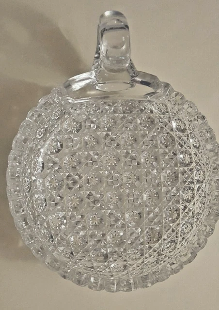 Antique American Brilliant Period Hob star Strawberry Diamond Sawtooth Cut Candy