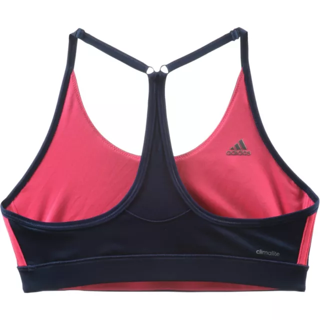 Sujetador deportivo acolchado Adidas azul oscuro/rosa [S21074] 2