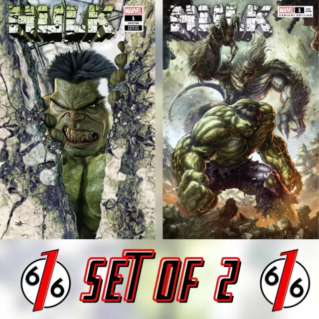 🚨💥 HULK #1 SET OF 2 QUAH & TURINI 616 Trade Dress Variant Donny Cates LTD 3000