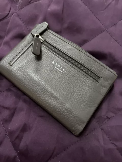 RADLEY Larkswood Grey Leather Bifold Purse With Dust Bag - BNWT