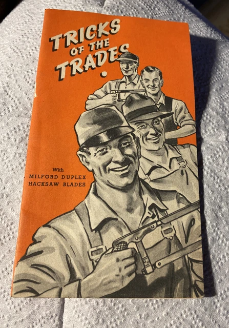 1939 MILFORD Duplex Hacksaw Blades 19 Page Booklet -Tricks Of The Trades