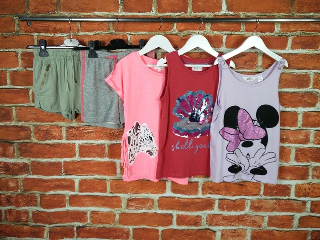Girls Bundle Age 9-10 Years Adidas Fatface Etc Shorts Tees Disney Minnie 140Cm
