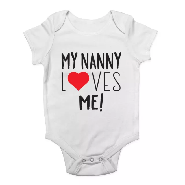 Gilet My Nanny Loves Me Carino Ragazzi e Ragazze Body Maniche Corte e Lunghe